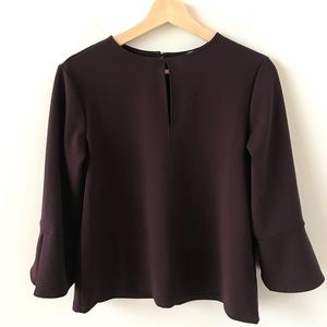 H&M eggplant colour blouse